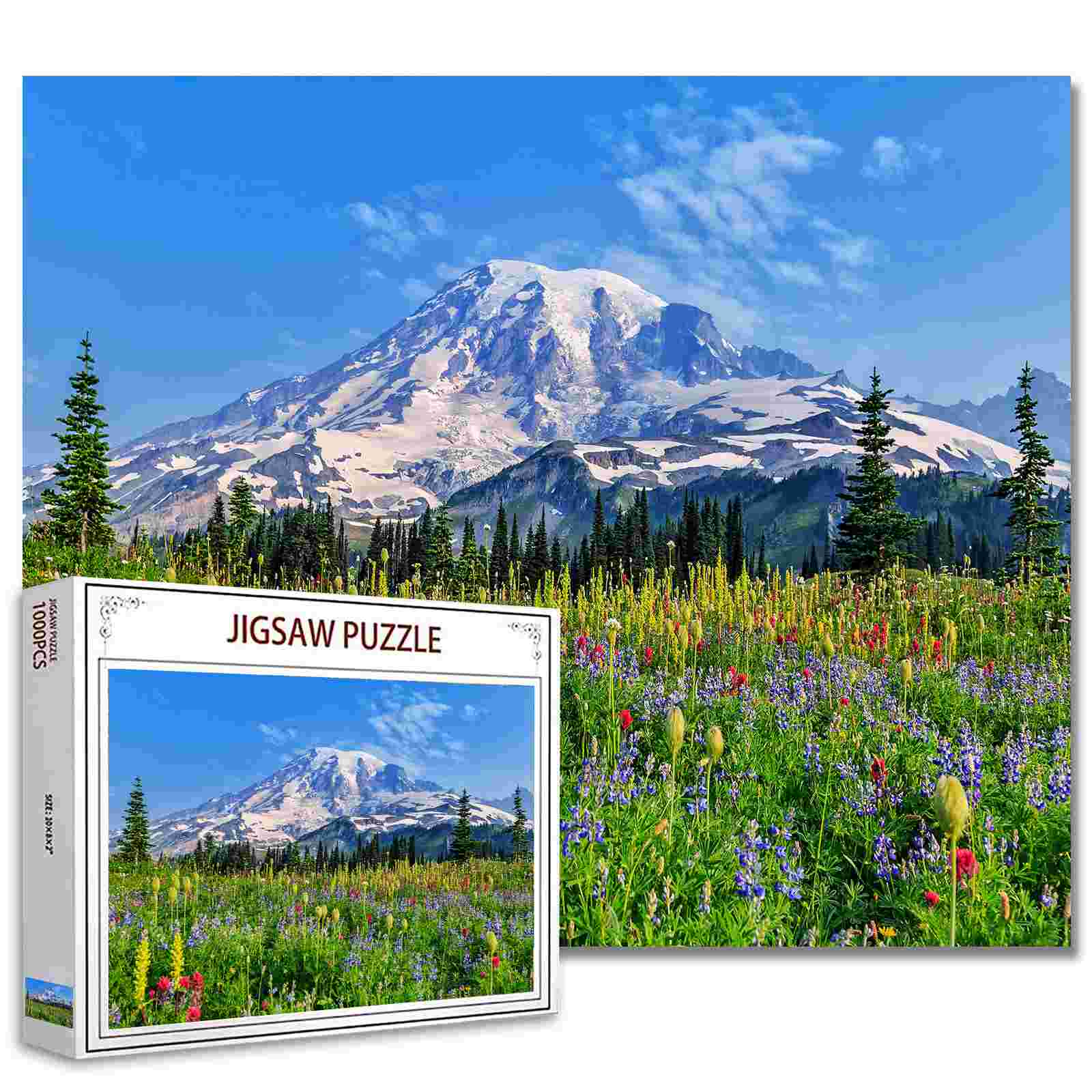 Majestic Mountain Landscape Jigsaw Puzzle