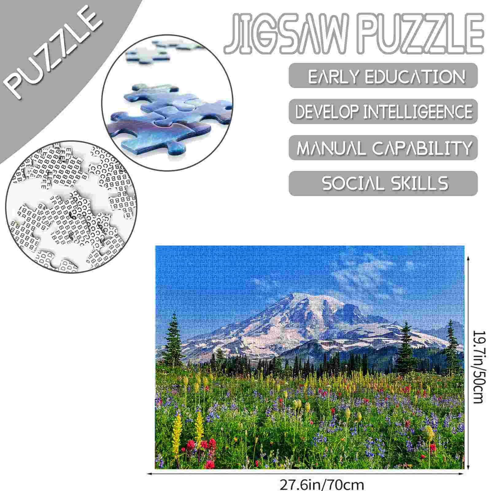 Majestic Mountain Landscape Jigsaw Puzzle