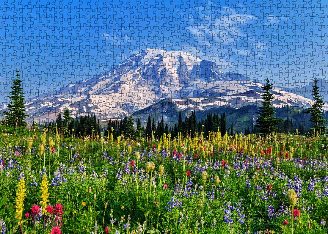 Majestic Mountain Landscape Jigsaw Puzzle