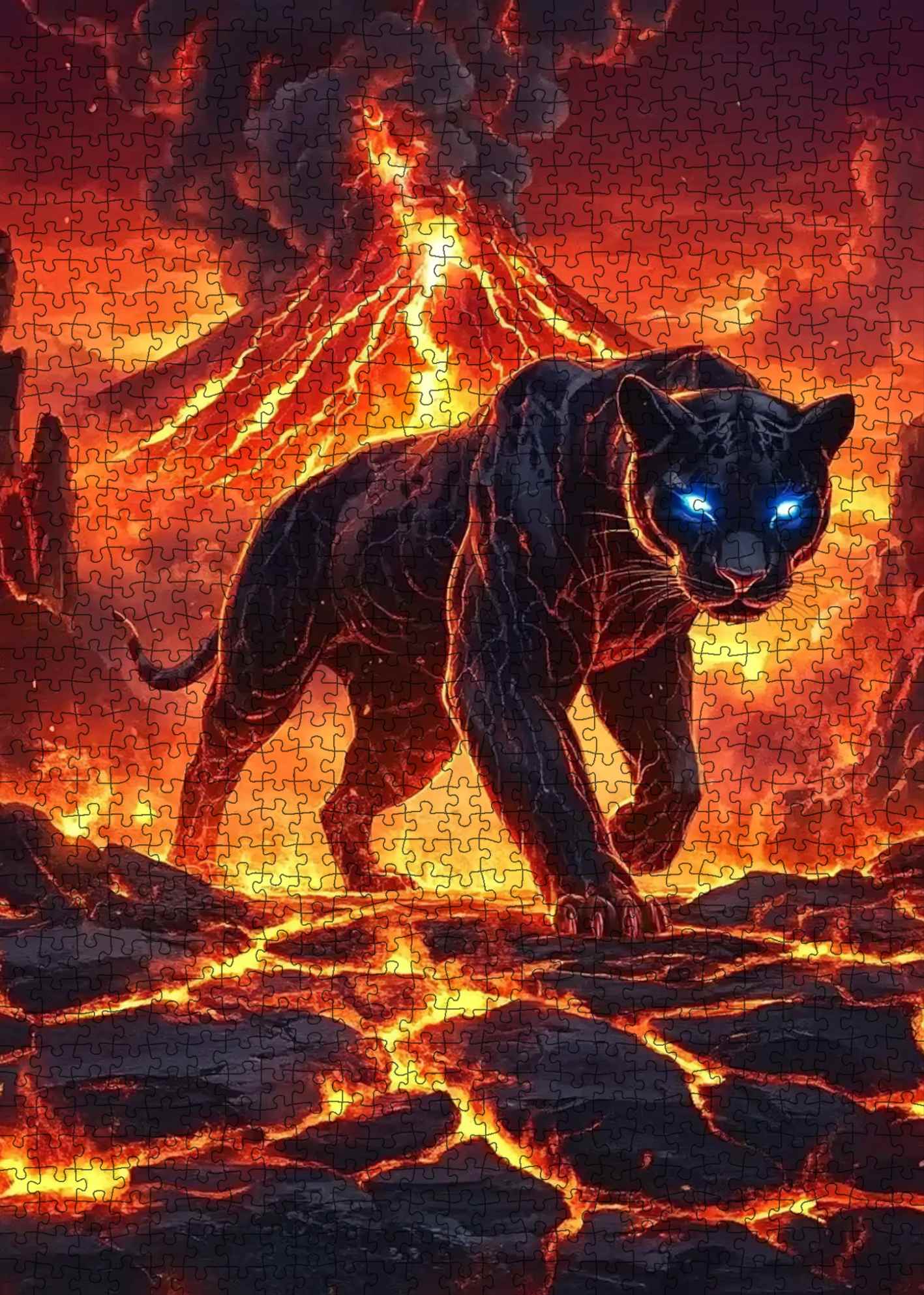 Lava Panther Jigsaw Puzzle