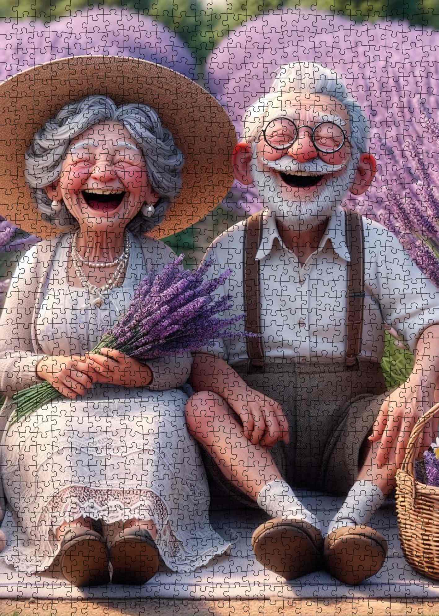 Lavender Field Joy Jigsaw Puzzle