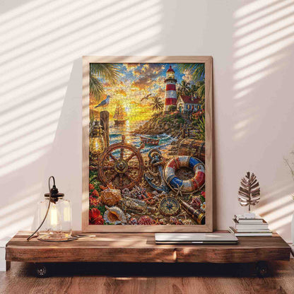 Lighthouse Treasure Coast Jigsaw Puzzle
