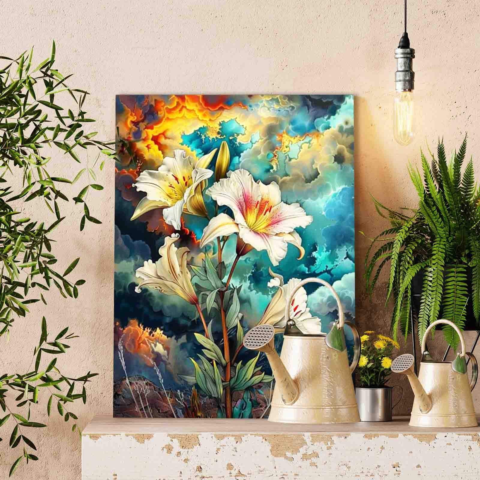 Lightning Sky Lily Paint by Numbers