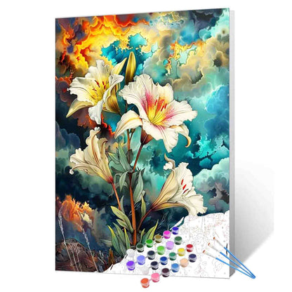 Lightning Sky Lily Paint by Numbers