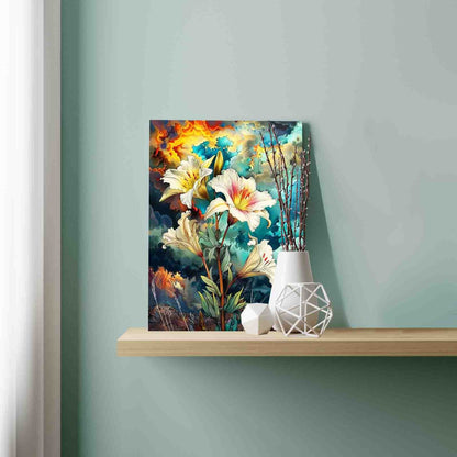 Lightning Sky Lily Paint by Numbers