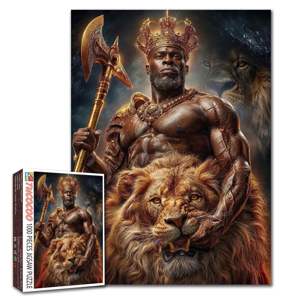 Lion King Warrior Jigsaw Puzzle