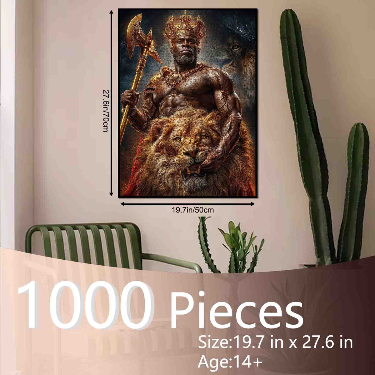 Lion King Warrior Jigsaw Puzzle