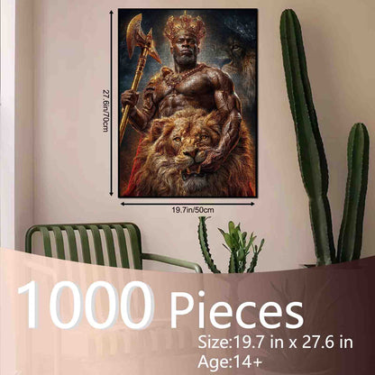 Lion King Warrior Jigsaw Puzzle