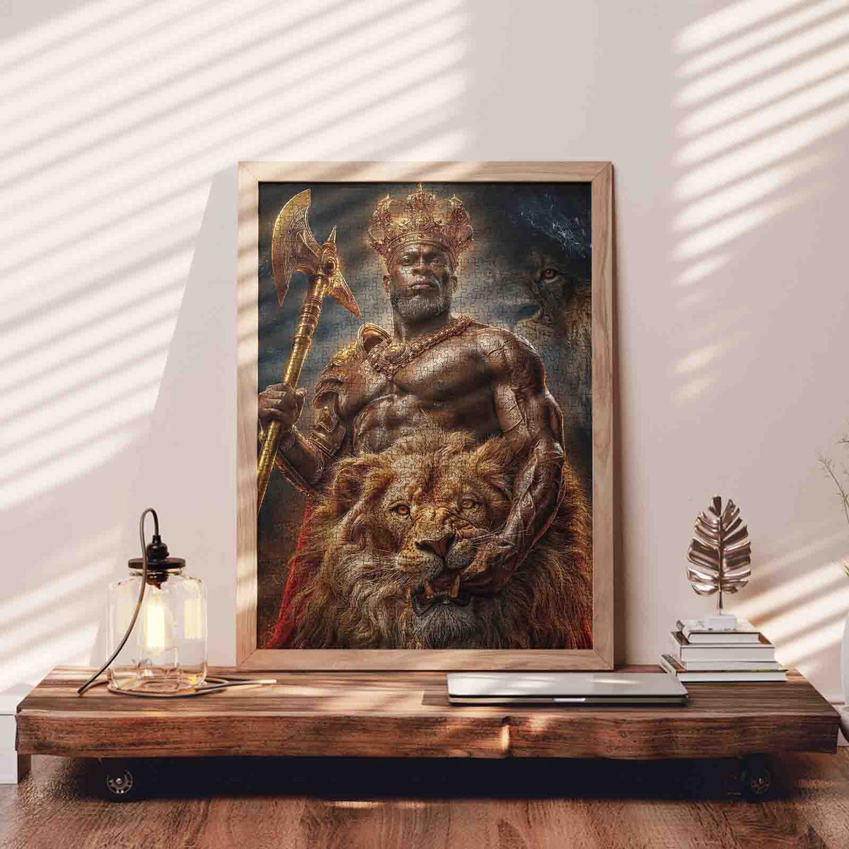 Lion King Warrior Jigsaw Puzzle