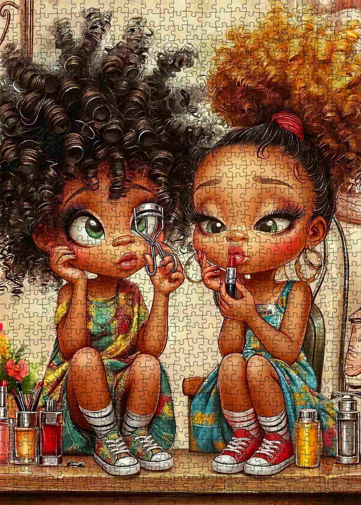 Little Beauty Salon Friends Jigsaw Puzzle