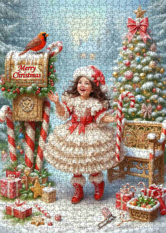 Little Girl’s Christmas Wish Jigsaw Puzzle