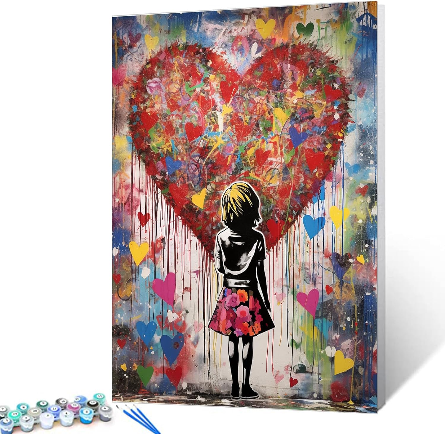 Little Girl and Graffiti Paint by Numbers – Tucocoo