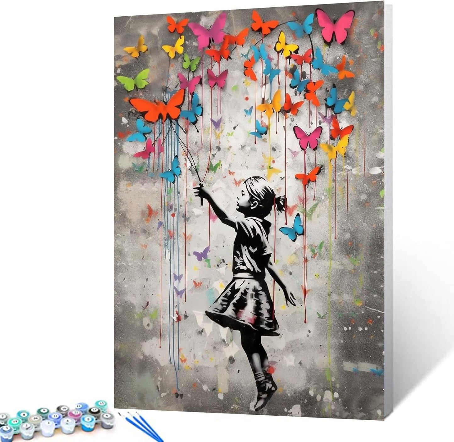 Graffiti Street Art Butterfly Paint by Numbers