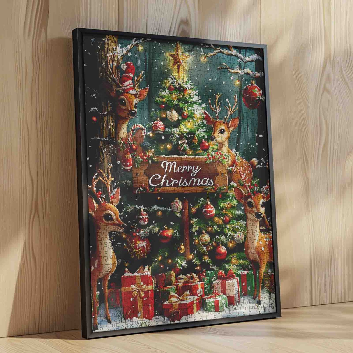 Magical Reindeer Christmas Eve Jigsaw Puzzle