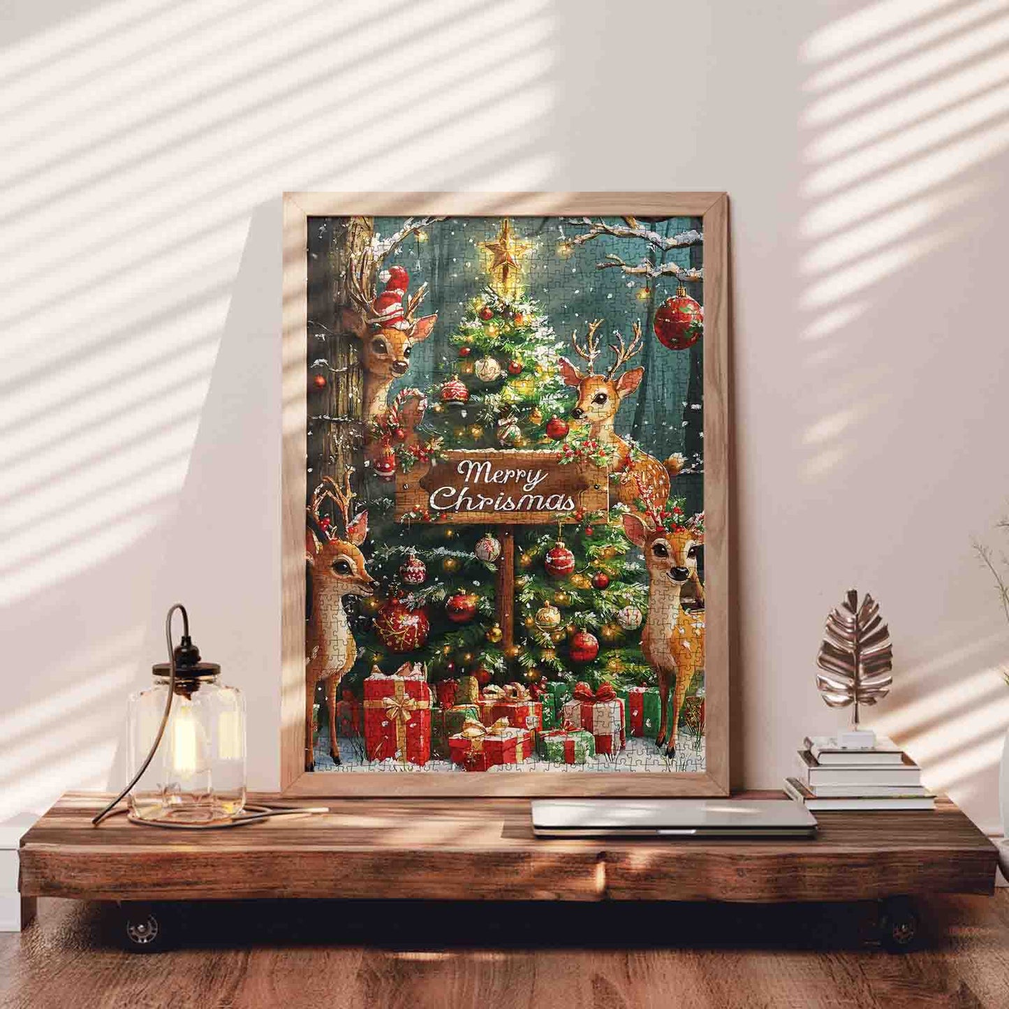 Magical Reindeer Christmas Eve Jigsaw Puzzle