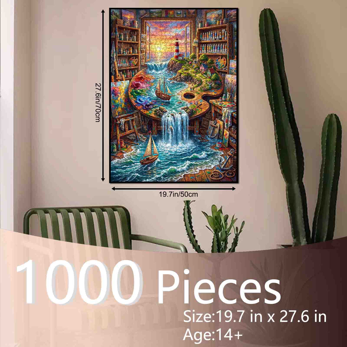 Magical Seaside Painting Studio Jigsaw Puzzle