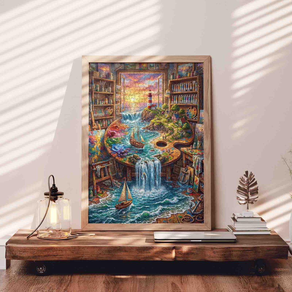 Magical Seaside Painting Studio Jigsaw Puzzle