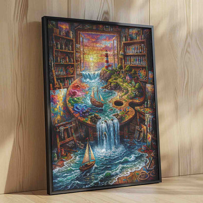 Magical Seaside Painting Studio Jigsaw Puzzle