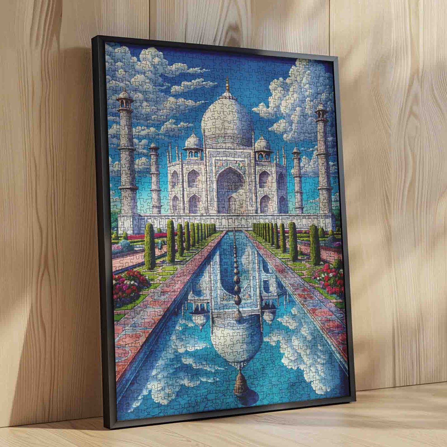 Majestic Taj Mahal Reflection Jigsaw Puzzle