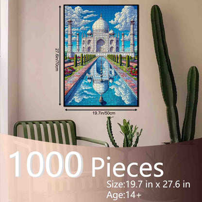 Majestic Taj Mahal Reflection Jigsaw Puzzle