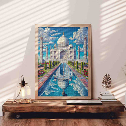Majestic Taj Mahal Reflection Jigsaw Puzzle