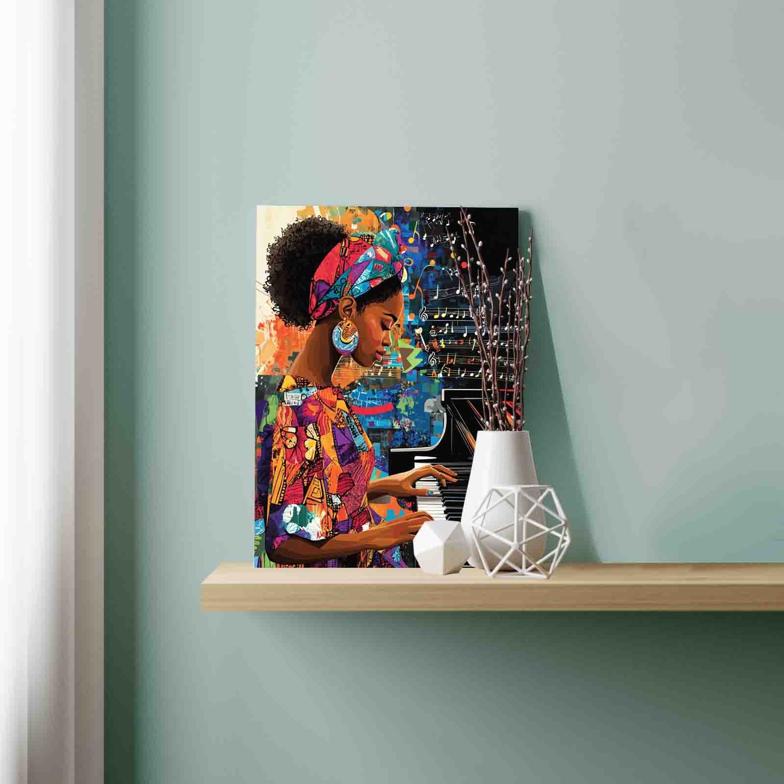 Melodic Soul Pianist Paint by Numbers