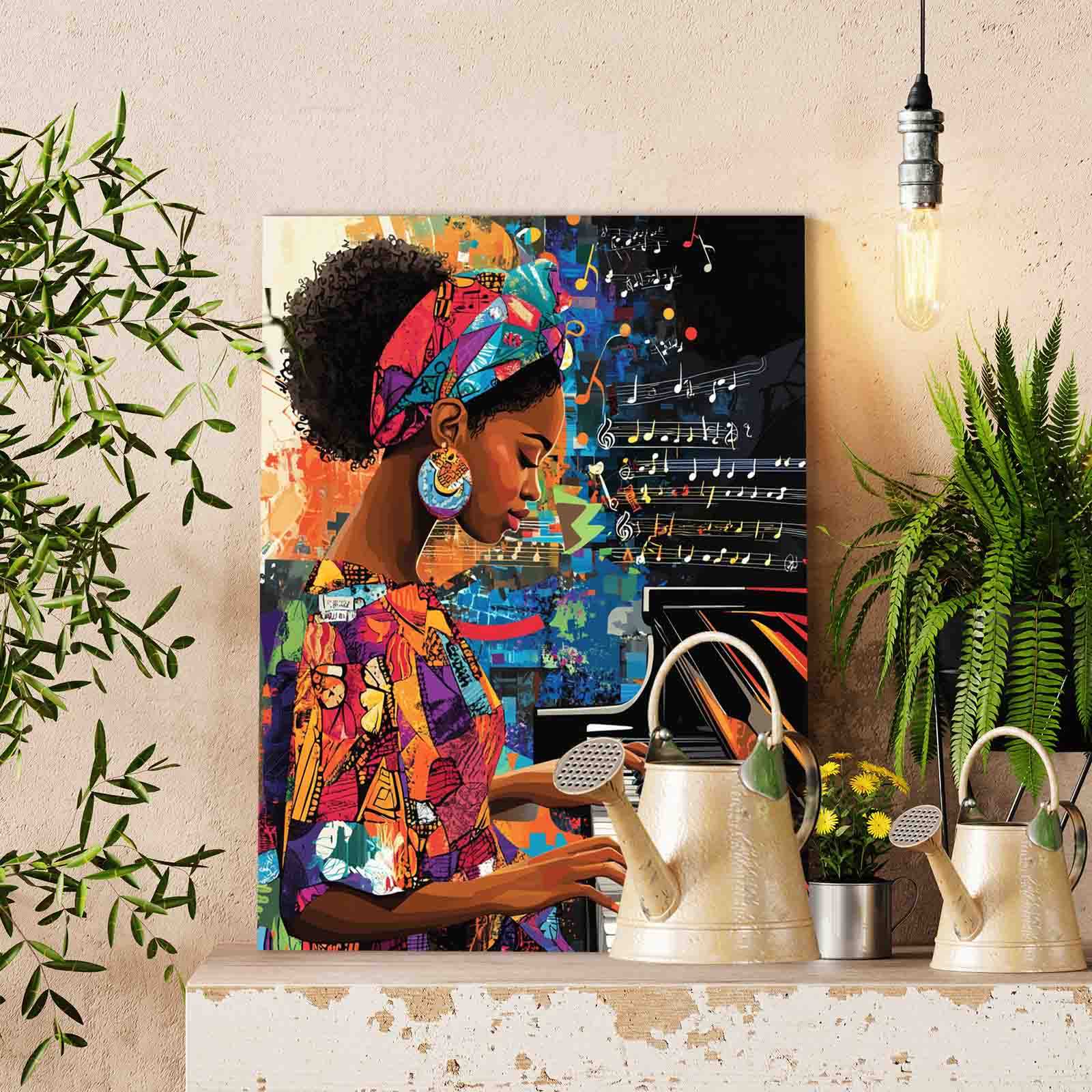 Melodic Soul Pianist Paint by Numbers