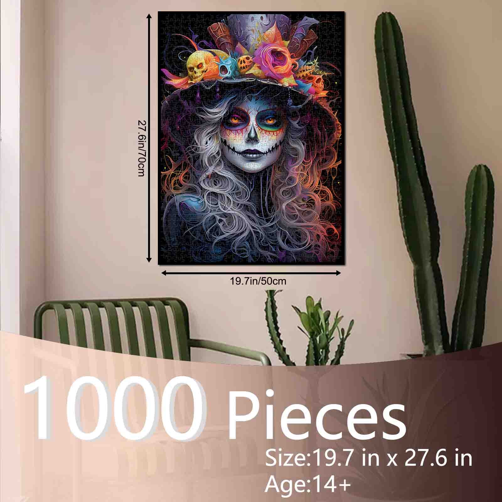 Midnight Catrina Glow Jigsaw Puzzle