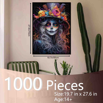 Midnight Catrina Glow Jigsaw Puzzle