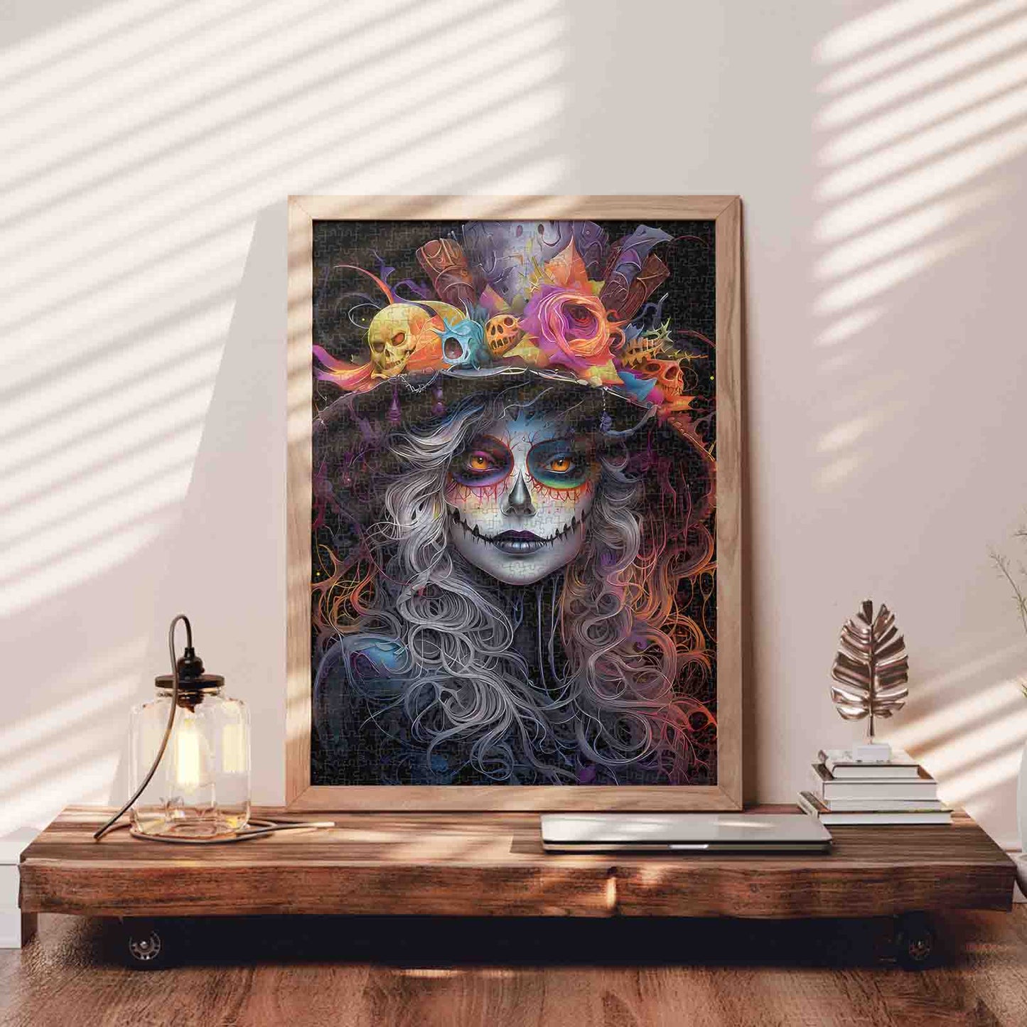 Midnight Catrina Glow Jigsaw Puzzle