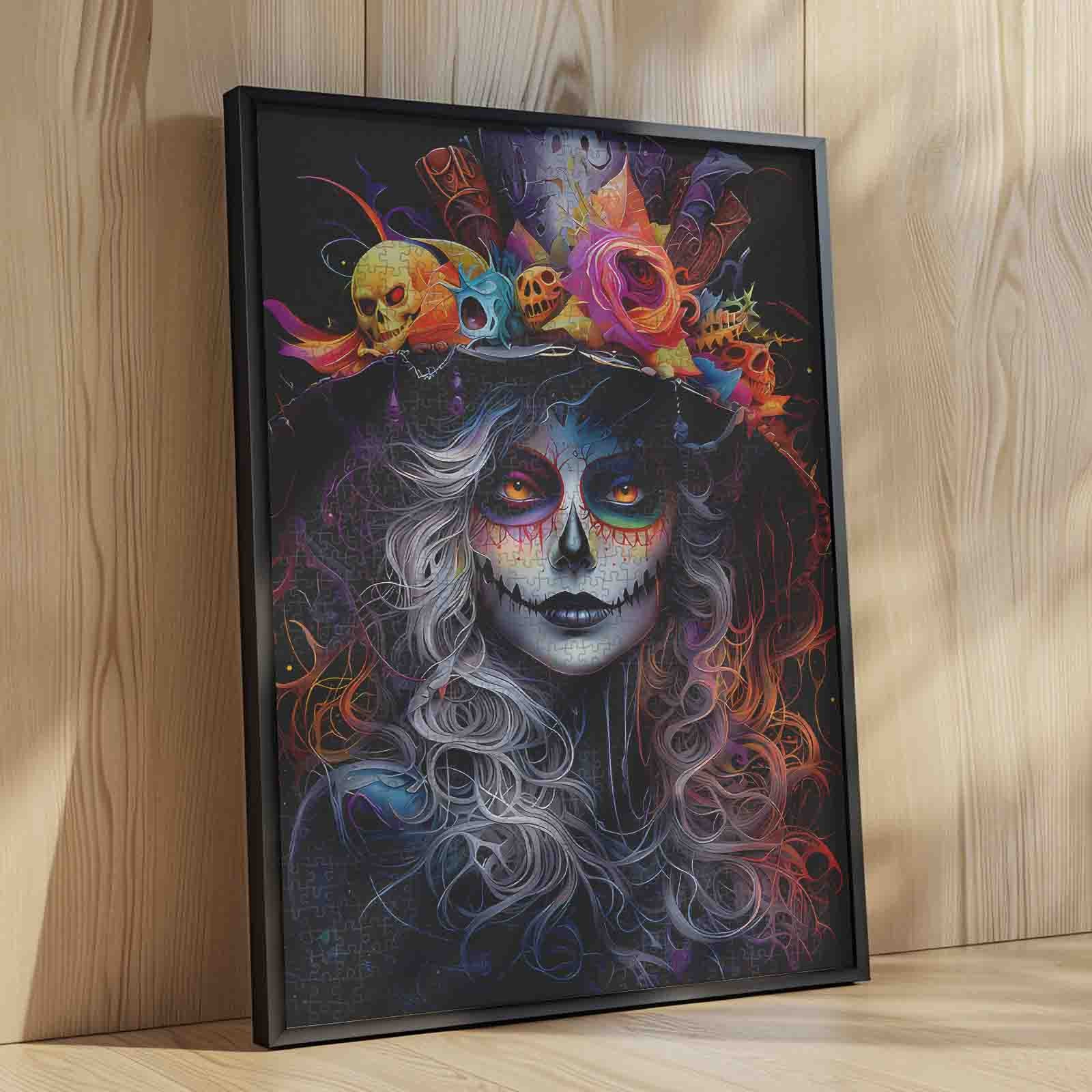 Midnight Catrina Glow Jigsaw Puzzle