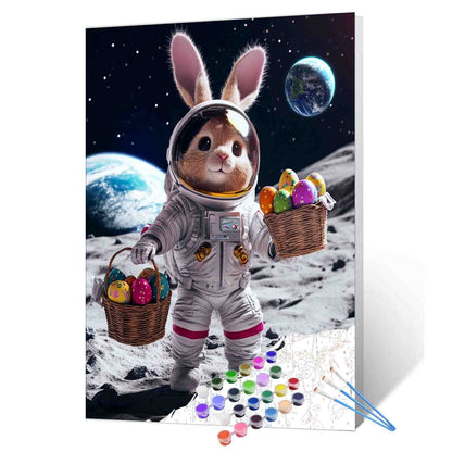 Moon Mission Bunny Paint by Numbers