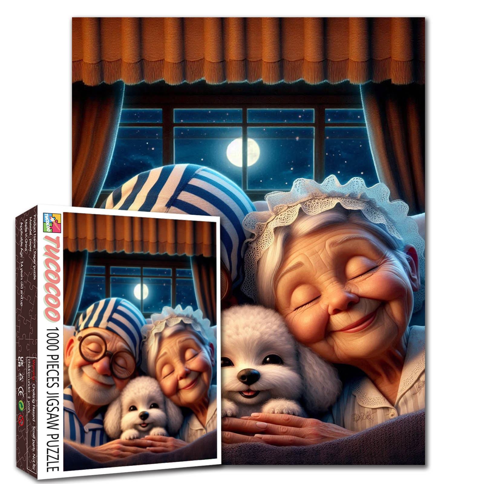 Moonlit Cozy Night Jigsaw Puzzle