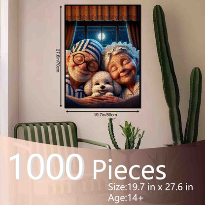 Moonlit Cozy Night Jigsaw Puzzle