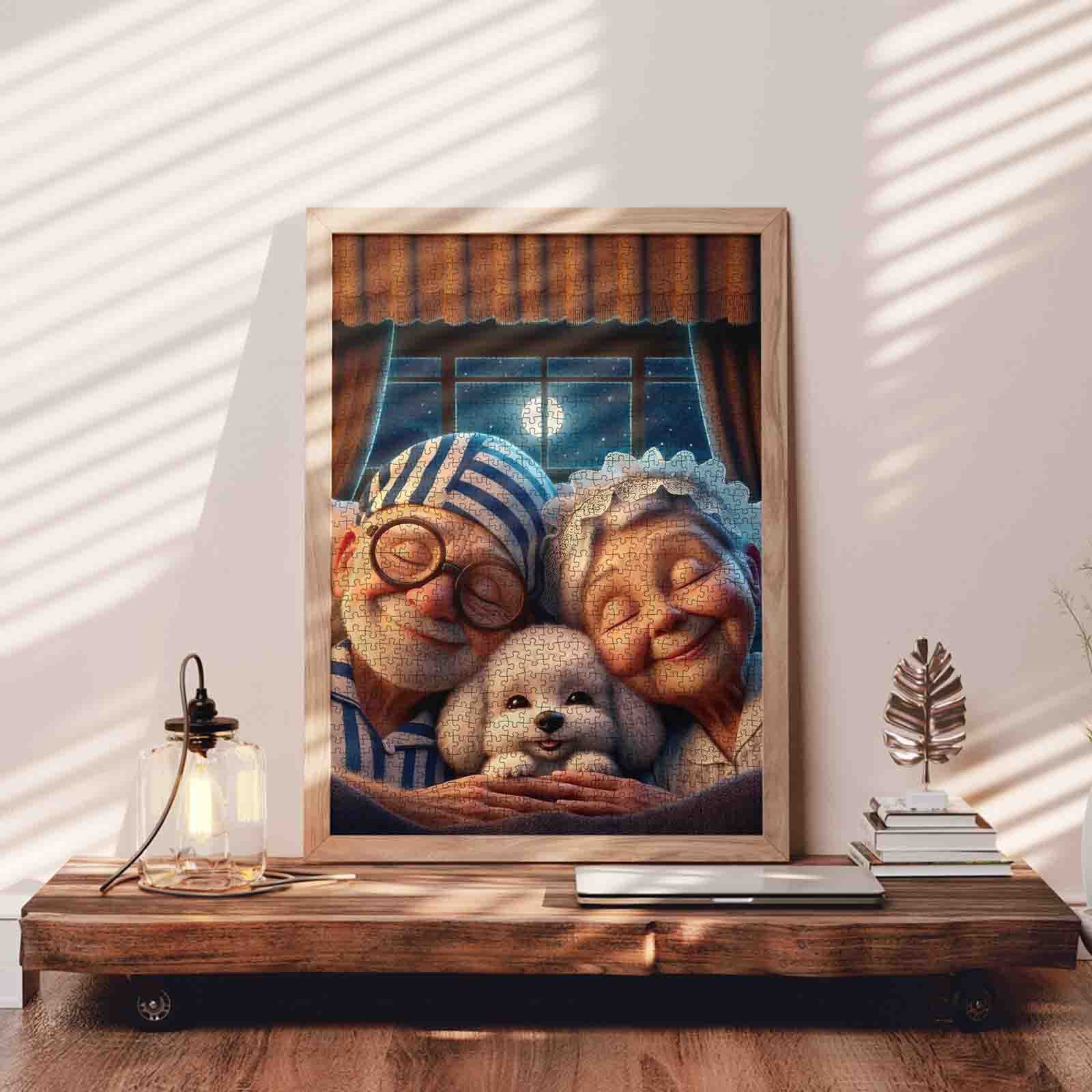 Moonlit Cozy Night Jigsaw Puzzle