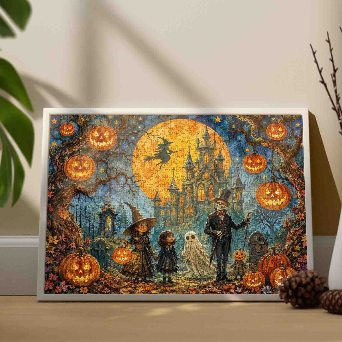 Moonlit Haunted Castle Parade Jigsaw Puzzle