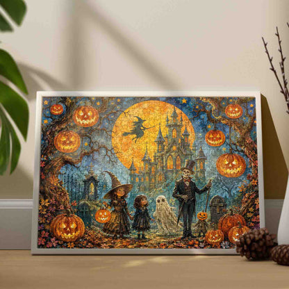 Moonlit Haunted Castle Parade Jigsaw Puzzle
