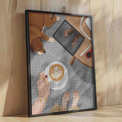 Morning Latte Moment Jigsaw Puzzle
