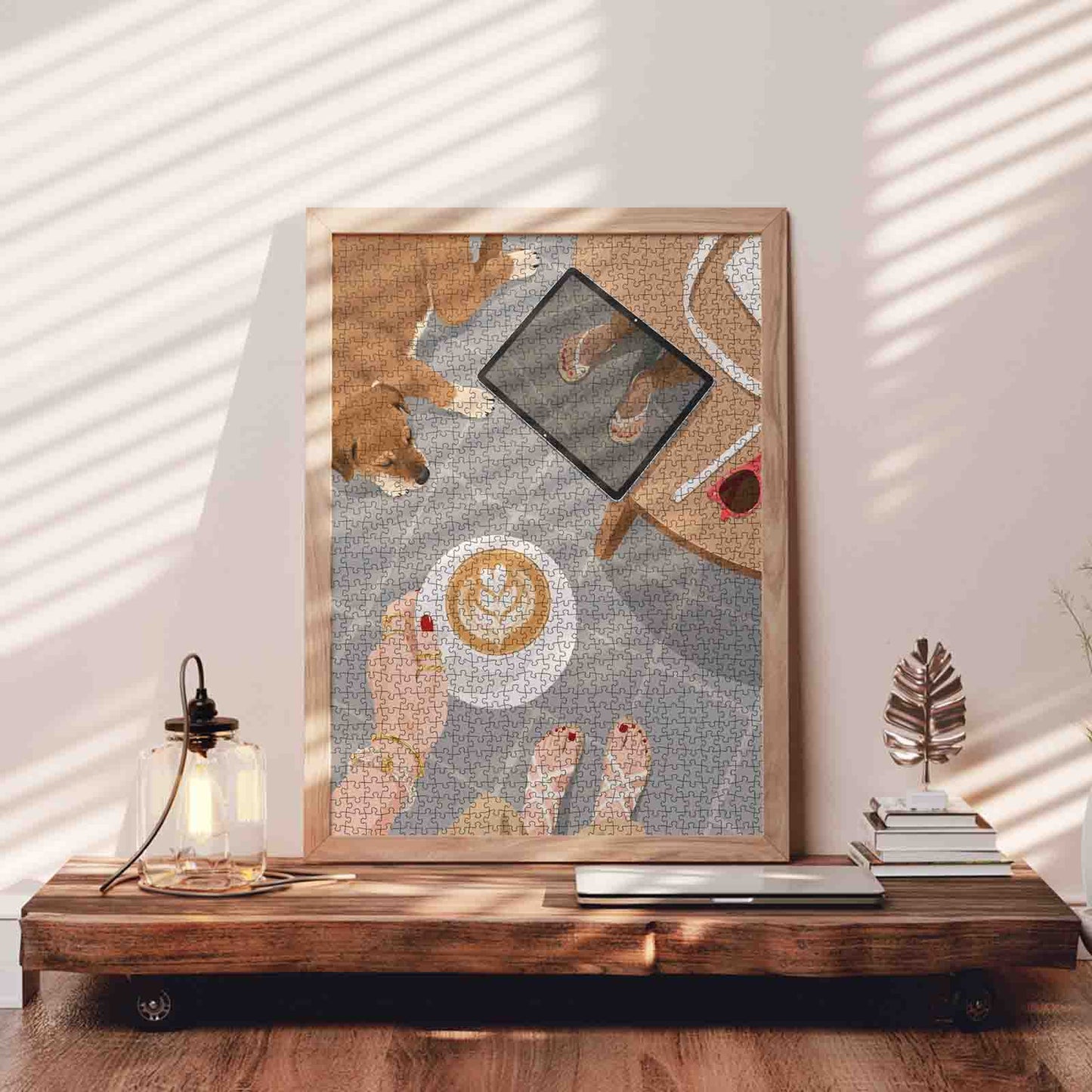 Morning Latte Moment Jigsaw Puzzle