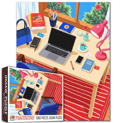 Morning Workspace Inspiration Jigsaw Puzzle