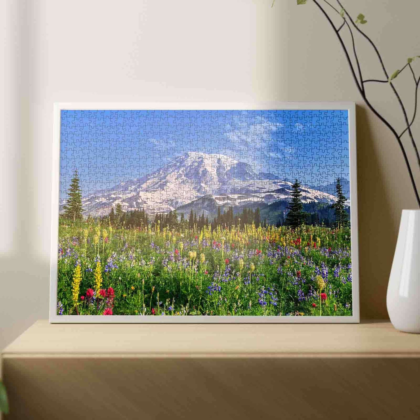 Mount Rainier Painting Jigsaw Puzzle
