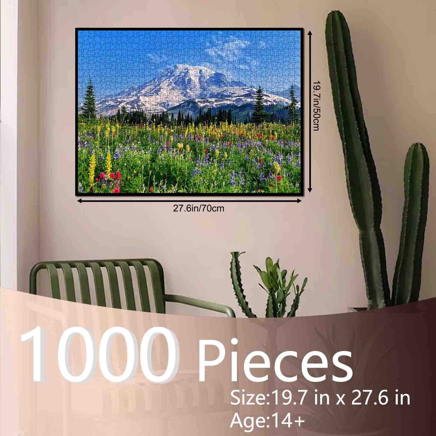 Mount Rainier Painting Jigsaw Puzzle