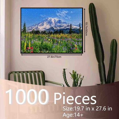 Mount Rainier Painting Jigsaw Puzzle