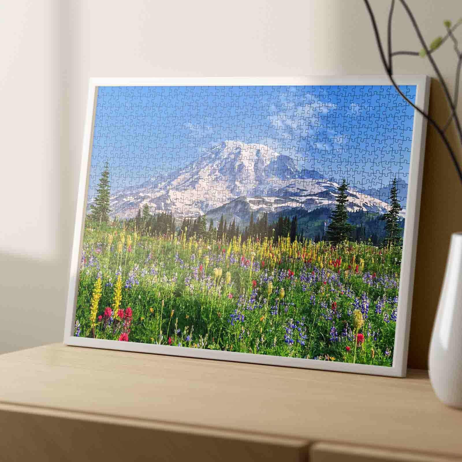Mount Rainier Painting Jigsaw Puzzle