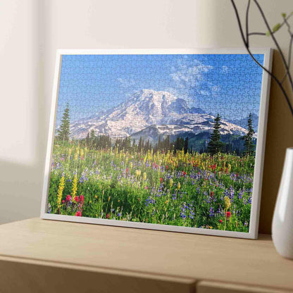 Mount Rainier Painting Jigsaw Puzzle