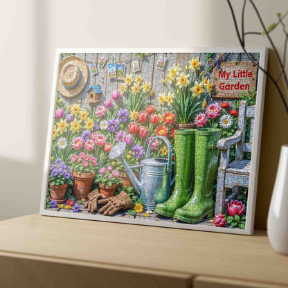 My Little Spring Flower Garden Jigsaw Puzzle