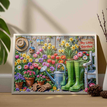 My Little Spring Flower Garden Jigsaw Puzzle