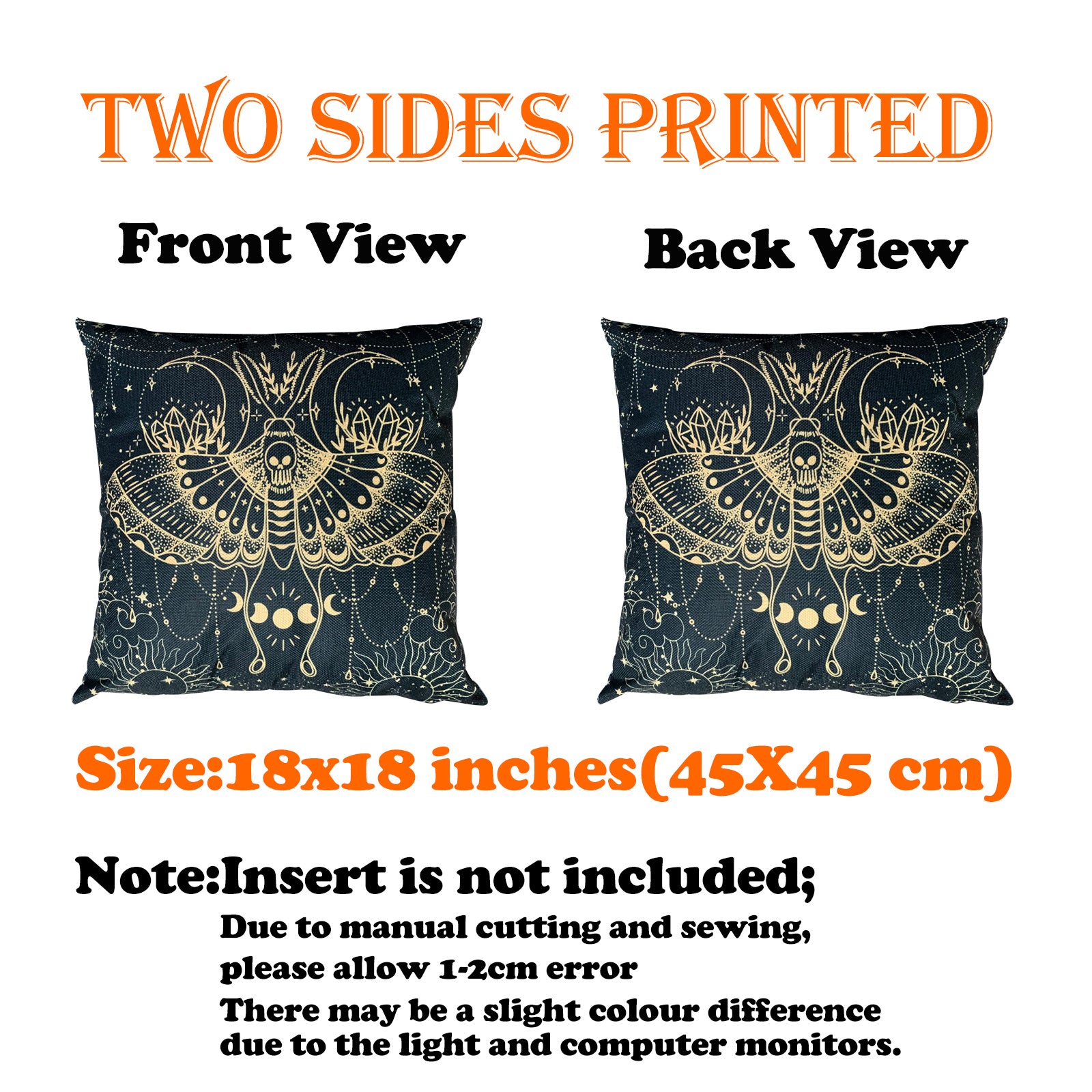Mystic Moon Sun Boho Pillow Covers Set