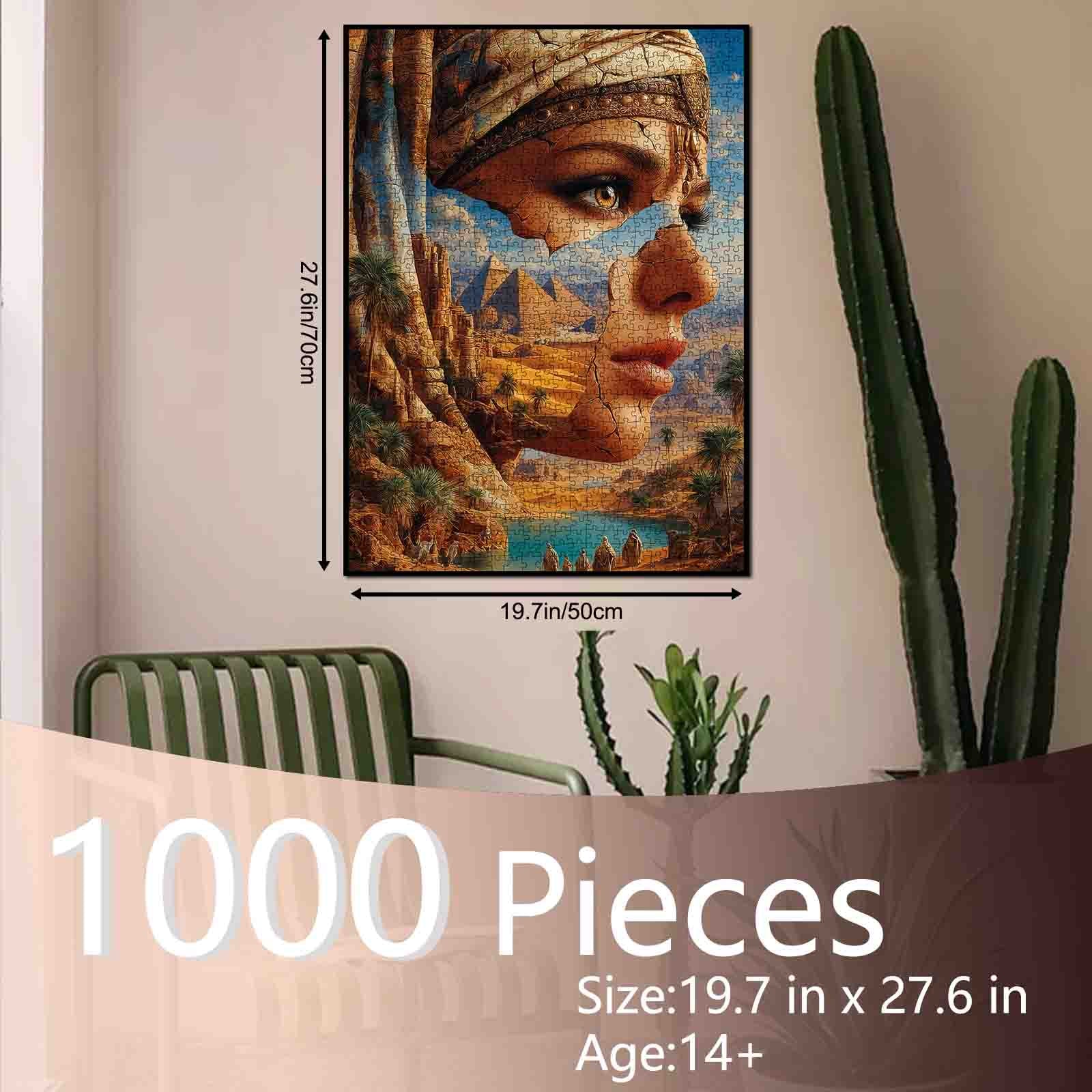 Mystical Egypt Desert Queen Jigsaw Puzzle