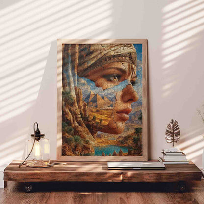 Mystical Egypt Desert Queen Jigsaw Puzzle